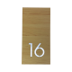 Rectangular door sign