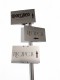 Directional signs with arrows on the post
