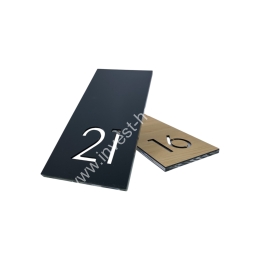 Rectangular door number