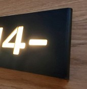 LED number illuminated