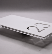 Elegant hotel signs made of acrylic glass